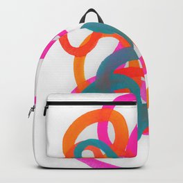 Happy bright swirls Backpack
