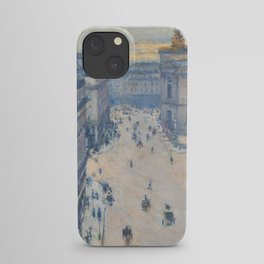 Gustave Caillebot - Rue Halevy, View from the Sixth Floor iPhone Case
