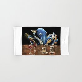 "Octo Bar" - Octopus Bartender Hand & Bath Towel