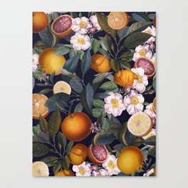Juicy Lemons - Night Canvas Print
