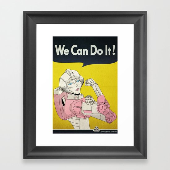 we can do it. Framed Art Print