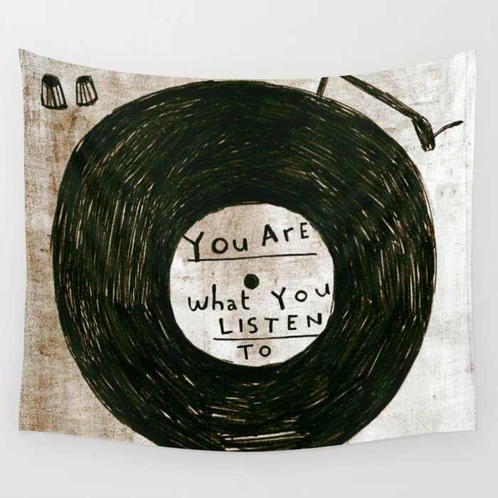 you are what you listen to, GRUNGE Wall Tapestry
