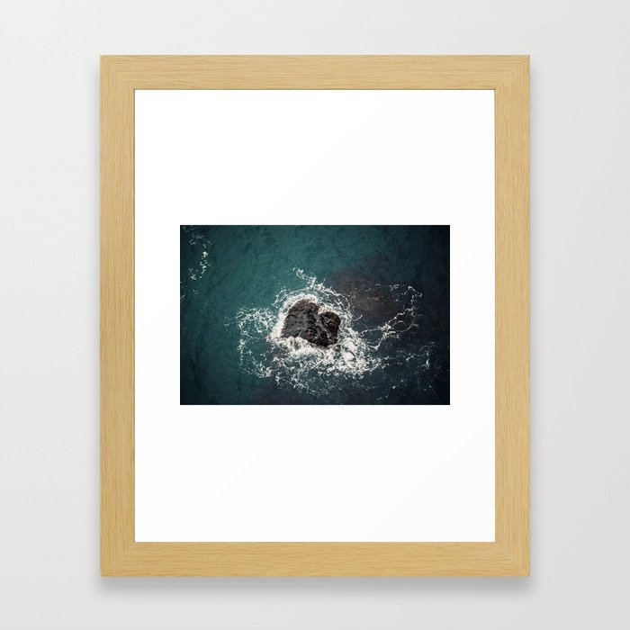 ocean loves you Framed Art Print