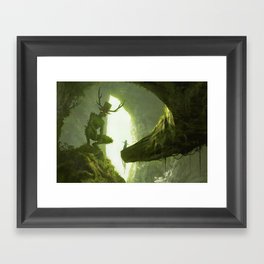 How do you mean you don't wanna go outside? Framed Art Print