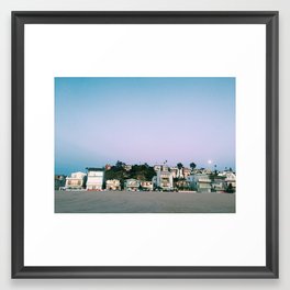 beach night - Play Del Rey, CA Framed Art Print