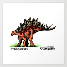 Dinosaur - Stegosaurus Art Print