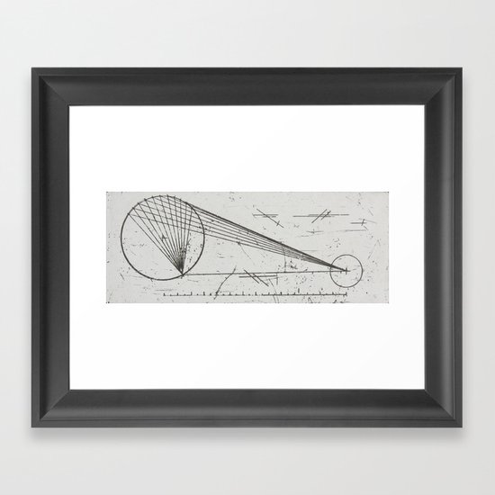Etched print no. 1 Framed Art Print