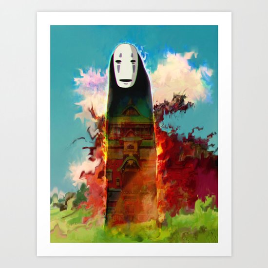 no face Art Print