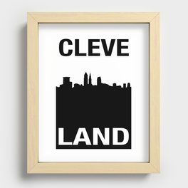 CLEVELAND SKYLINE Recessed Framed Print