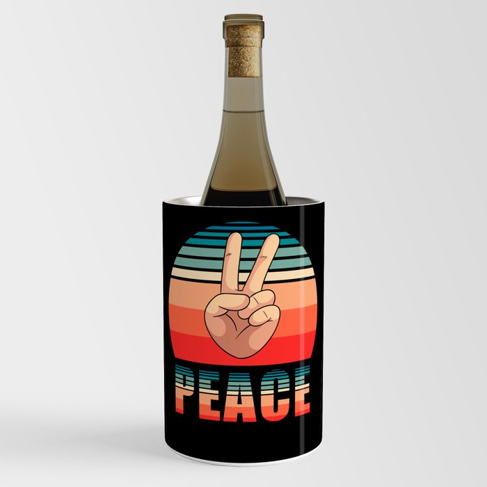 Peace Symbol Retro Wine Chiller