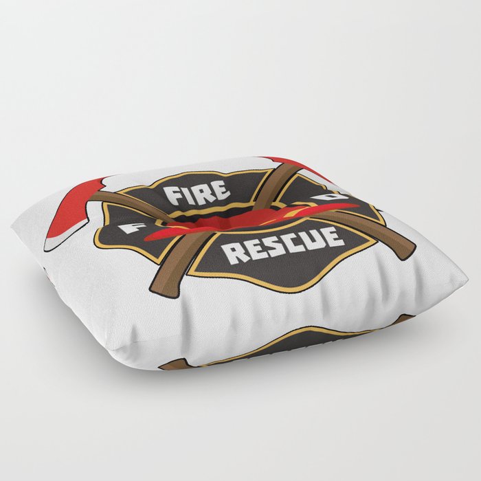 Wtf where is fire Firefighter Floor Pillow