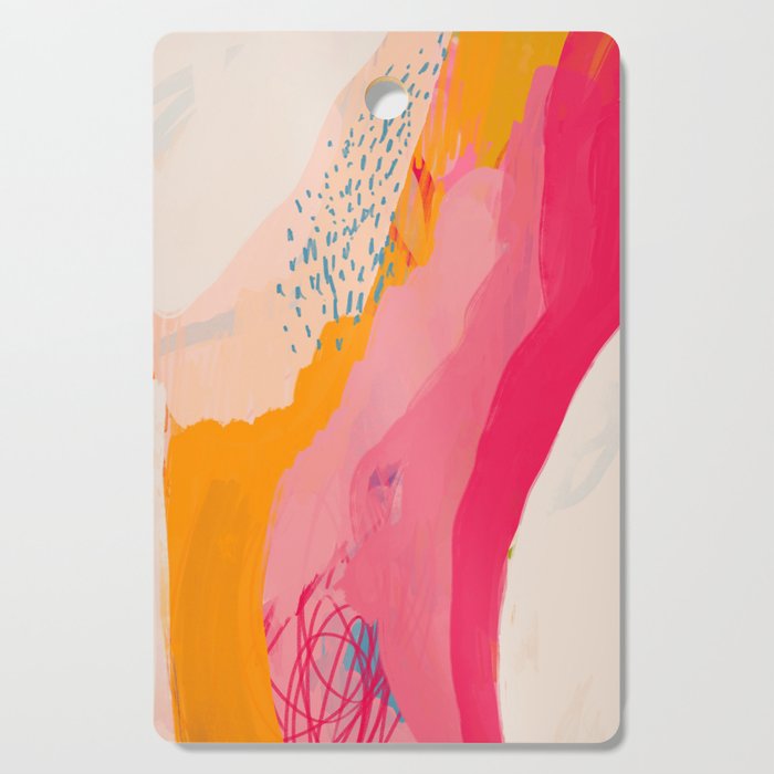 Abstract Line Shades Cutting Board