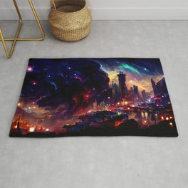 Nebula City Area & Throw Rug