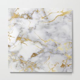 Italian gold marble Metal Print