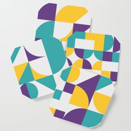 Abstract geometric pattern 206 Coaster