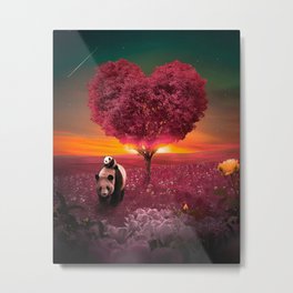 Lovely Panda Metal Print