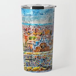 Barcelona, Parc Guell Travel Mug