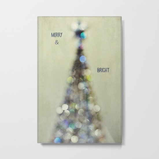 merry and bright 2 Metal Print