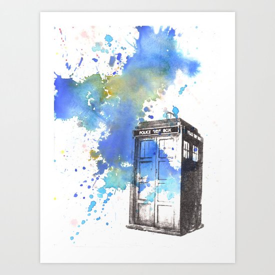 Doctor Who Tardis Art Print