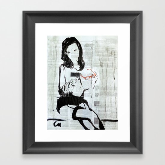 Secretary. Framed Art Print
