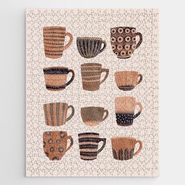 Watercolor Tea Cups Jigsaw Puzzle