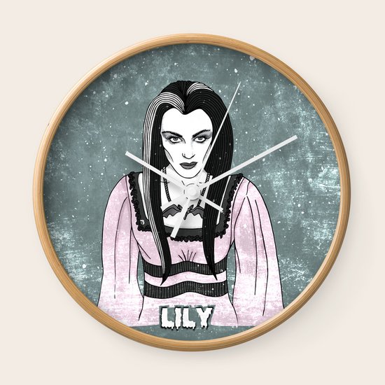 Lily Munster Wall Clock