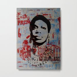 For Nina  Metal Print | Pop Art, Afro American, Painting, Civilrights, Activism, Jazz, Vintage, Ink, Oil, Acrylic 