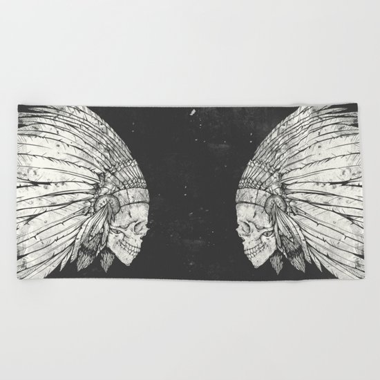 Indian Skull Beach Towel