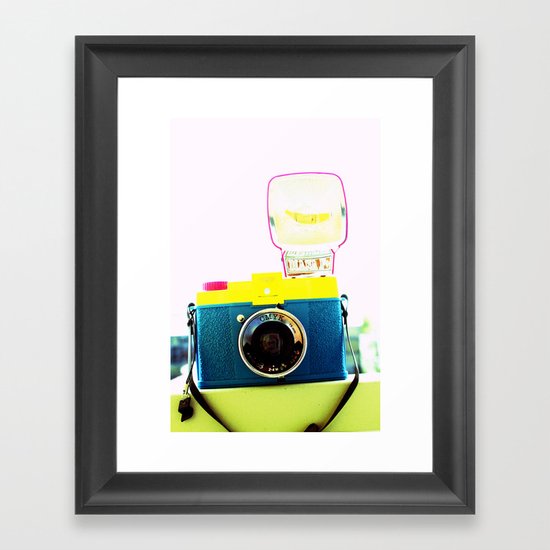 In the flash! Framed Art Print