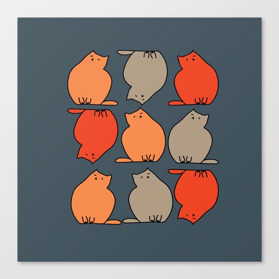Autumn cat Canvas Print