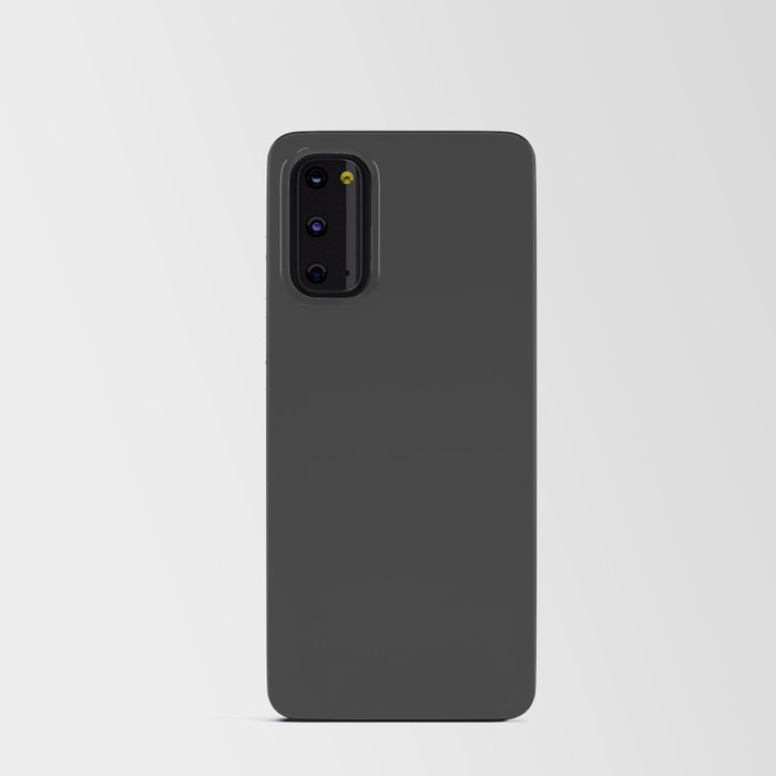 Dark Charcoal Solid Color Android Card Case