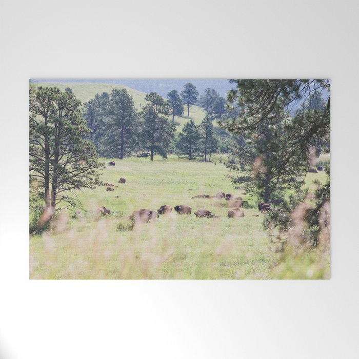 Where the Buffalo Roam - Nature Photography Welcome Mat