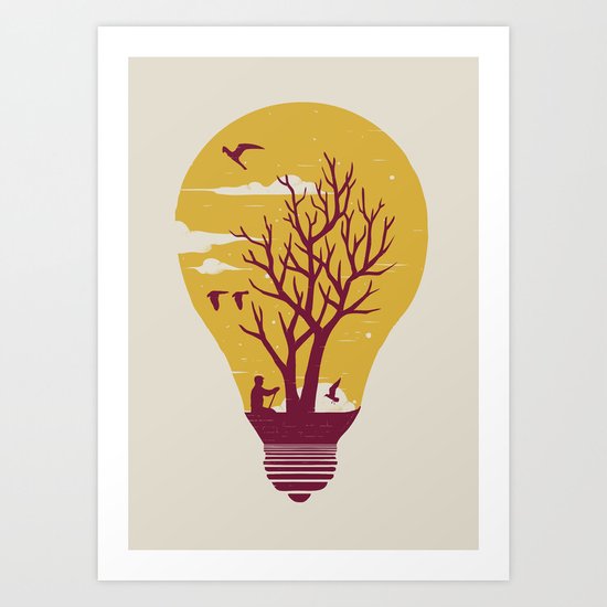 Unwind Art Print