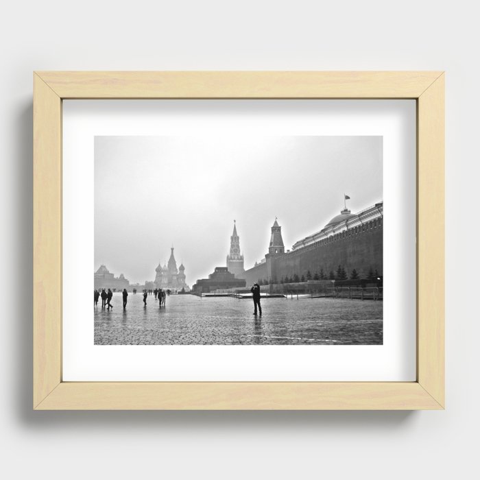 Red Square Recessed Framed Print