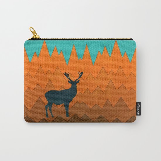 Deer silhouette in autumn Carry-All Pouch