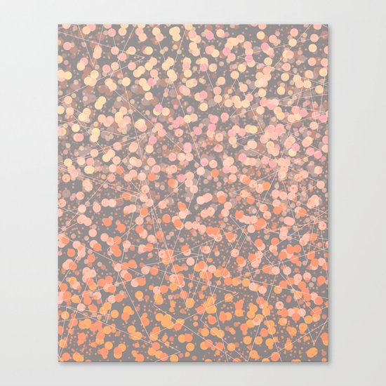 Vintage fiesta dots Canvas Print