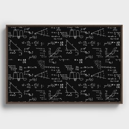Mathematical Framed Canvas