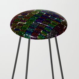 Cracked Space Lava Collection Counter Stool