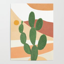 Abstract Cactus II Poster