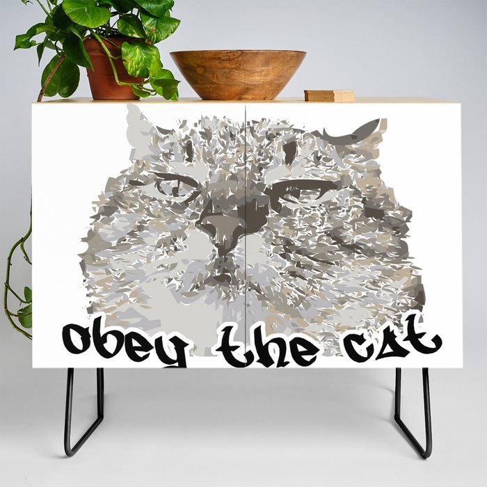 obey the Cat Credenza