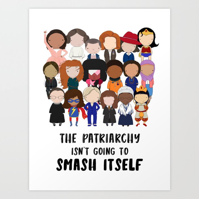 Smash the Patriarchy Art Print by Jen Talley | Society6