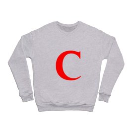 C MONOGRAM (RED & WHITE) Crewneck Sweatshirt