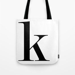 Monogram Series Letter "K"  Tote Bag