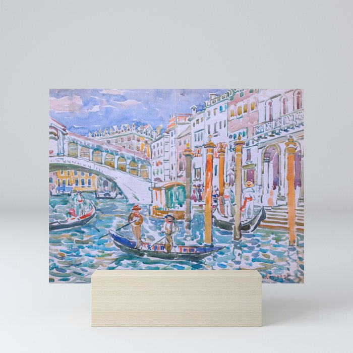 Rialto, Venice by Maurice Prendergast - Belle Époque Watercolor Painting Mini Art Print