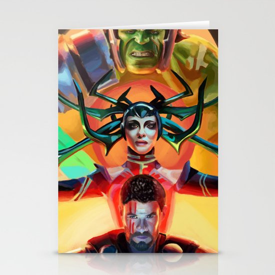 Thor Ragnarok Digital Painting Stationery Cards By Lucyroseillustration Society6