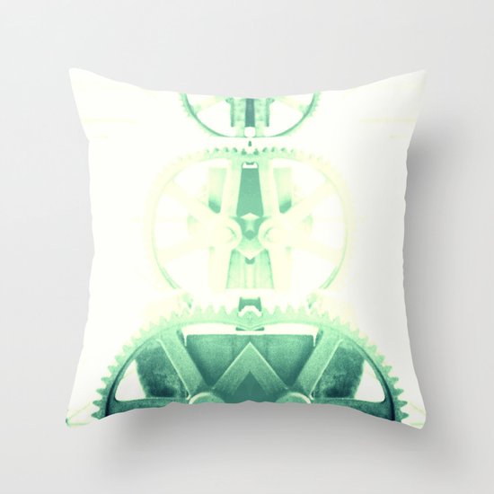 Oil the wheels Throw Pillow