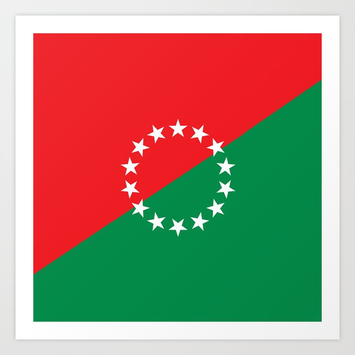 Flag of Chiriqui province or David City,Panama Art Print