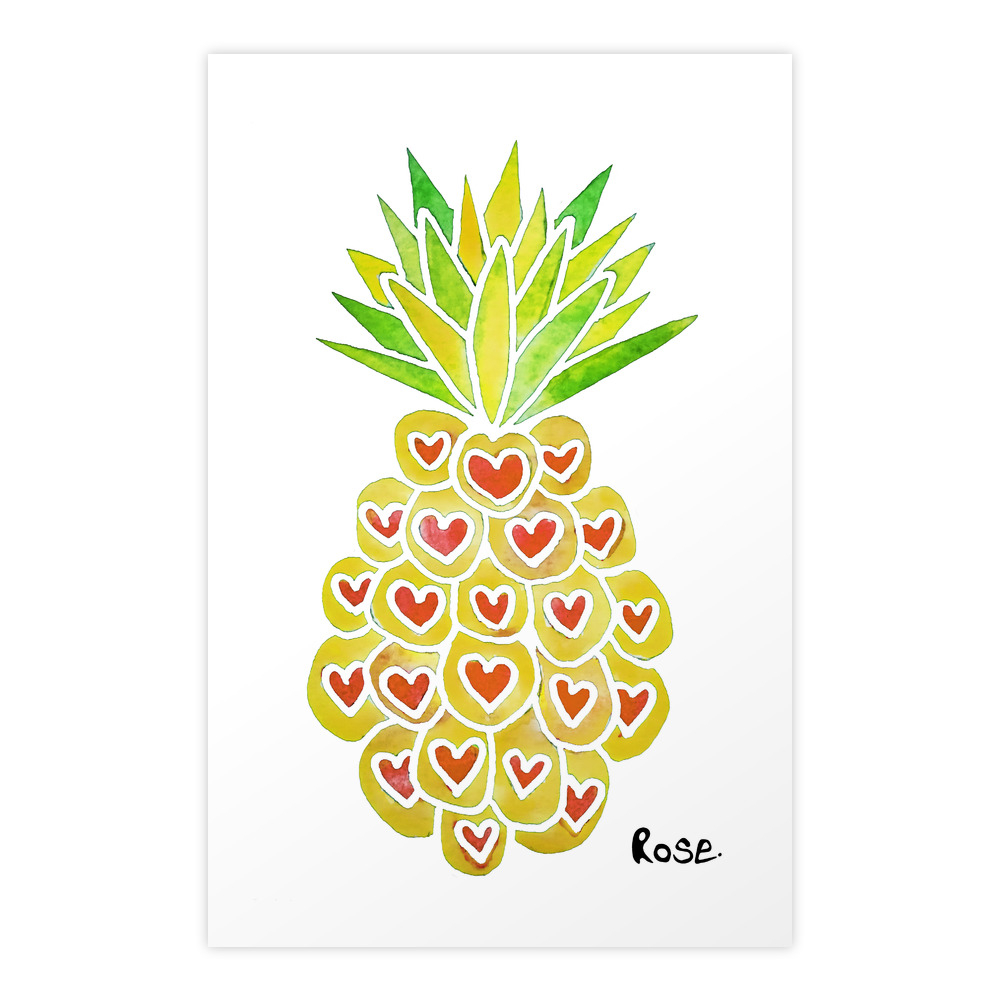 Pineapple Art Print by veredrose