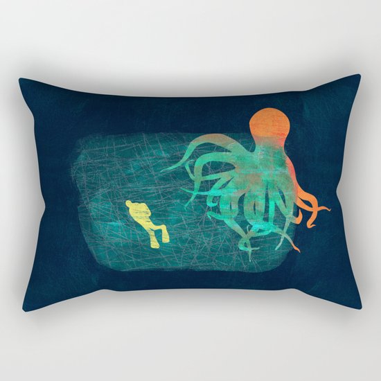 the visitor Rectangular Pillow