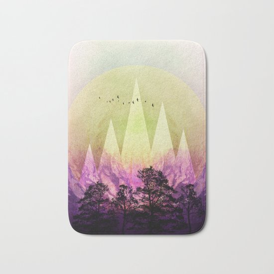 TREES under MAGIC MOUNTAINS III Bath Mat